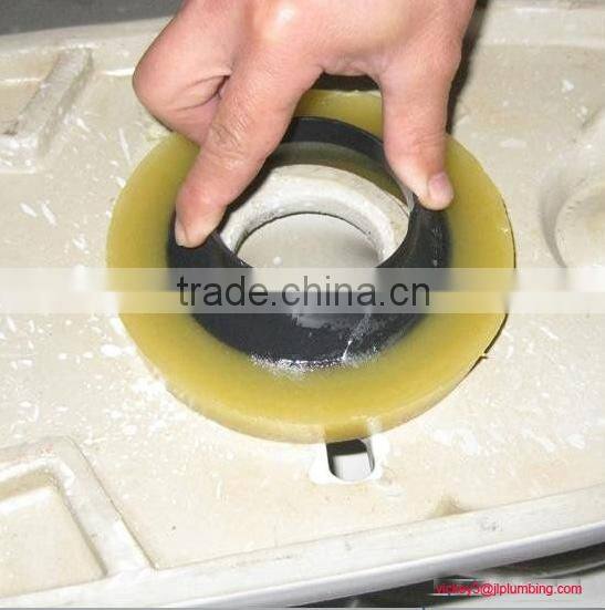 Toilet plastic flange with wax ring kits