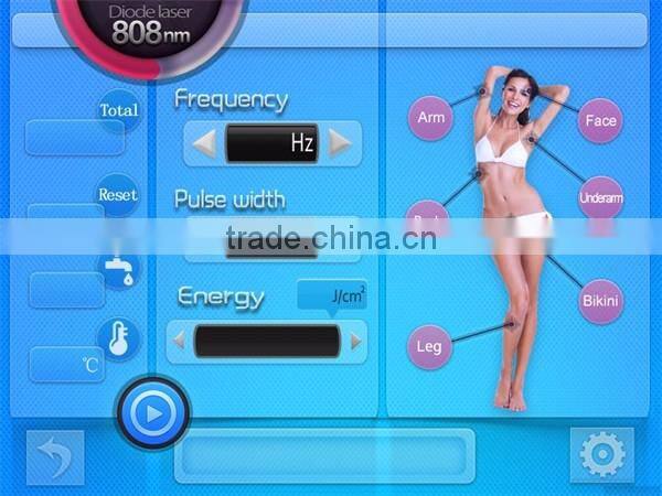 Salon equipment painless 808 diode laser watt laser hair removal