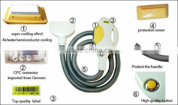 CE approved soprano diode laser skin hair removal ipl machine with big spot size! (150000 shots,low price)