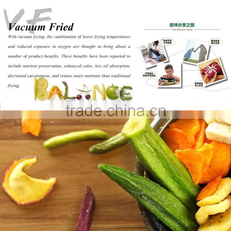 Vacuum Fried Fruit & Vegetable Snacks