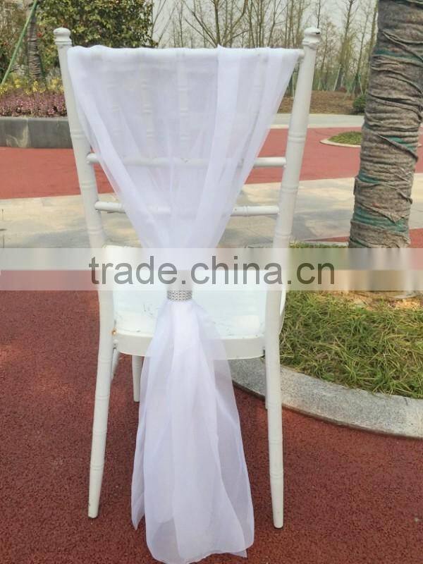95cm organza red chair sashes wedding chair decoration