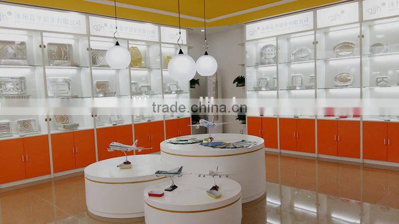 Disposable 3 compartments aluminium foil tray/Takeout aluminium foil meal tray