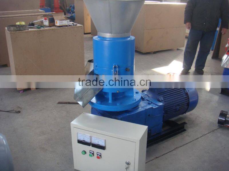Rotating roller type Din plus hard wood pellets making machine/rice husk pellet mill for sale