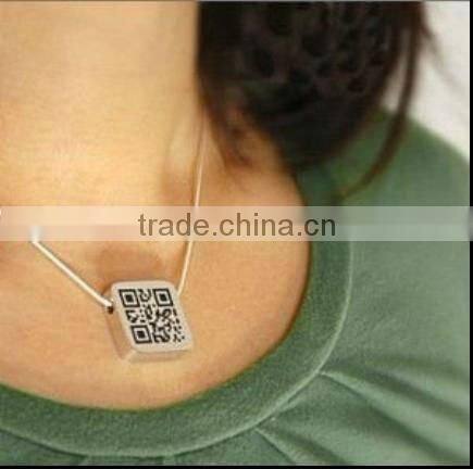 2012 Newly fashion qr id necklace