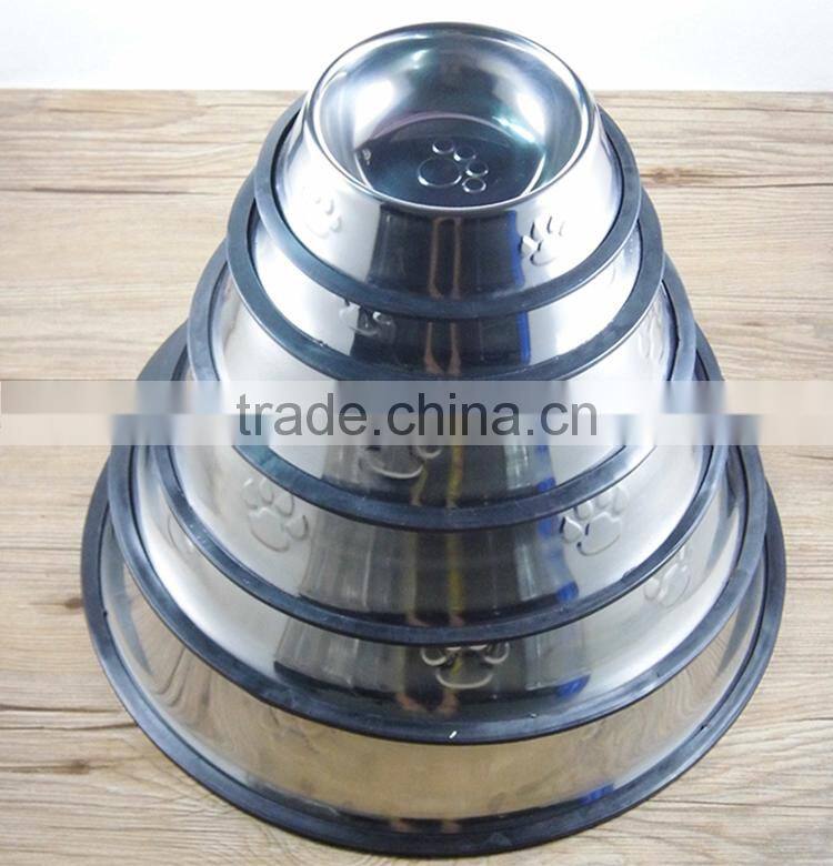 2015 hot selling product cheap 201 stainless steel dog bowl