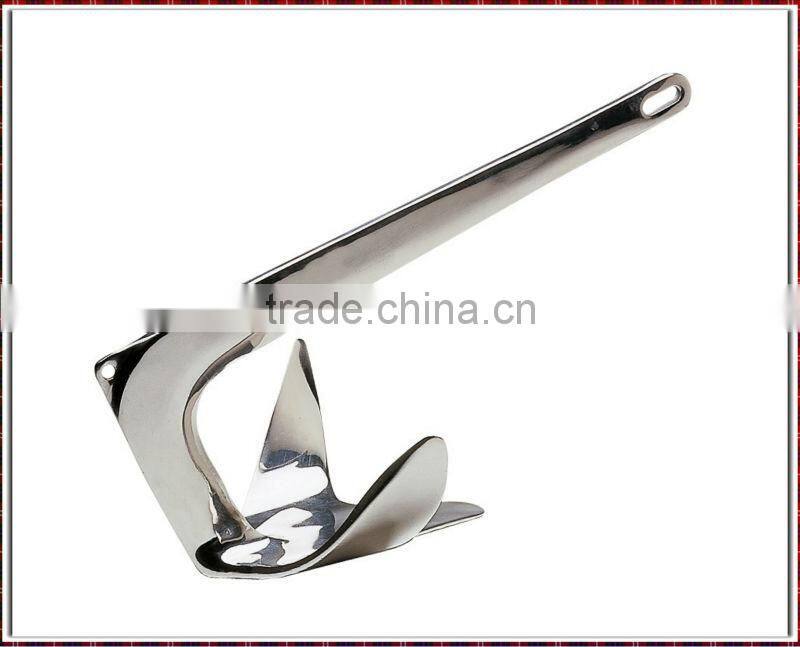 Marine Ship Bruce Anchor Design Stainless Steel 316 Material Bruce Anchors