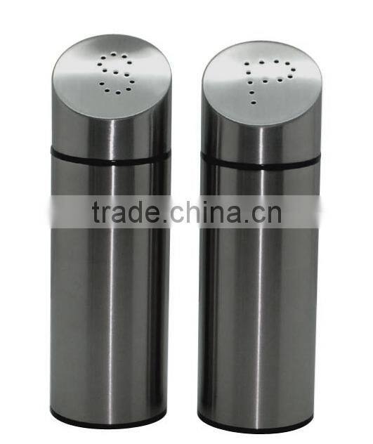 egg-shape Stainless steel salt and black pepper shaker