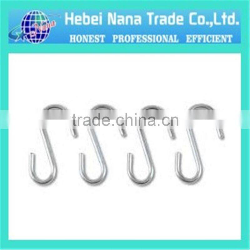Metal stainless steel S hook for hanger