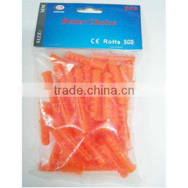 Plastic anchor Wall Plug With Red Color