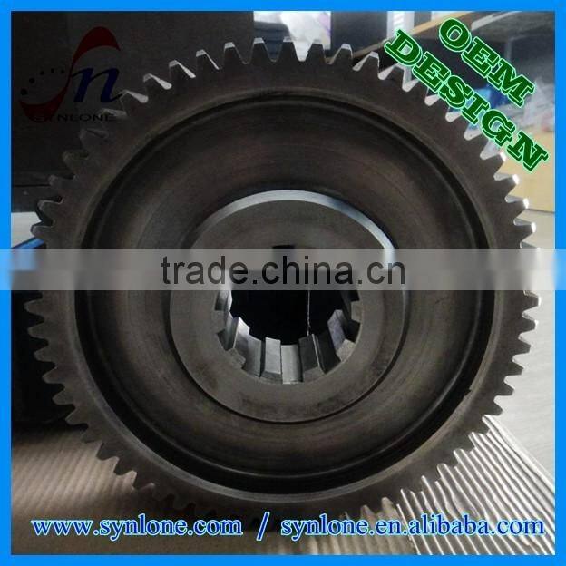 High quality precision-machined spline spur gear with 100% inspection