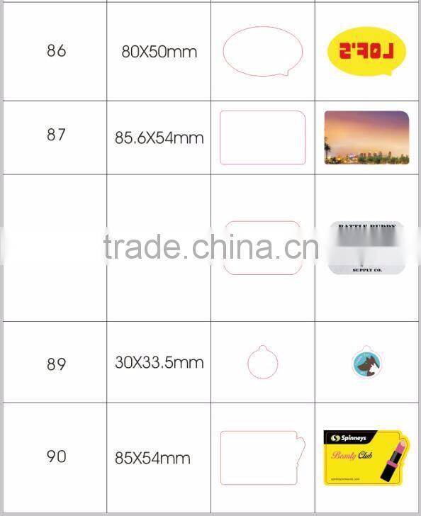 Customized CMYK Printing Plastic PVC Luggage Tag