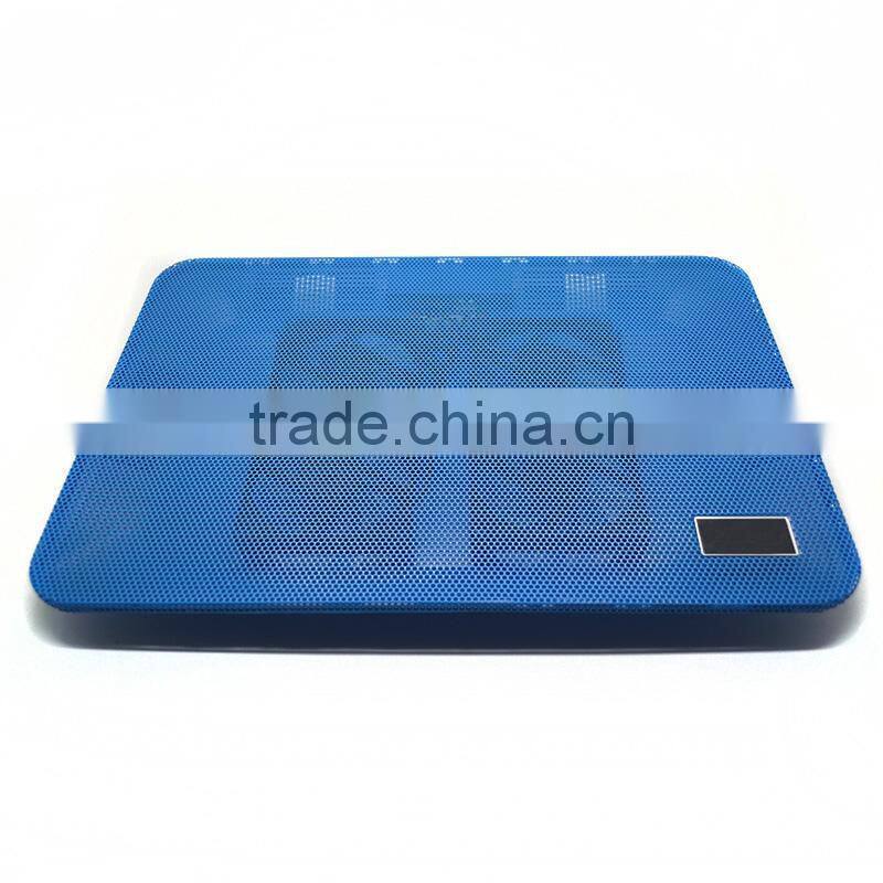 Cooling pad with 4 FAN 1 USB ports cooling pad blue desktop cooling pad portable smart notebook cooling pad