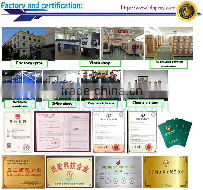 SS swivel joint with brass or stainless steel spjt spiral nozzle