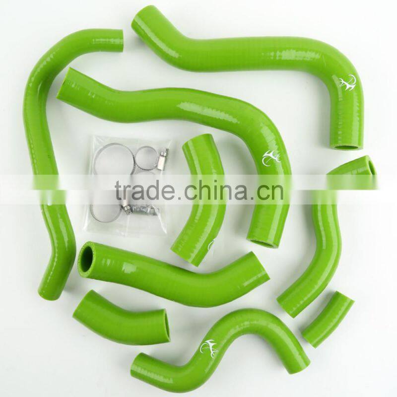 Green Silicone Radiator Hose W/ Clamps For Honda CBR1000RR CBR 1000RR 2008-2013