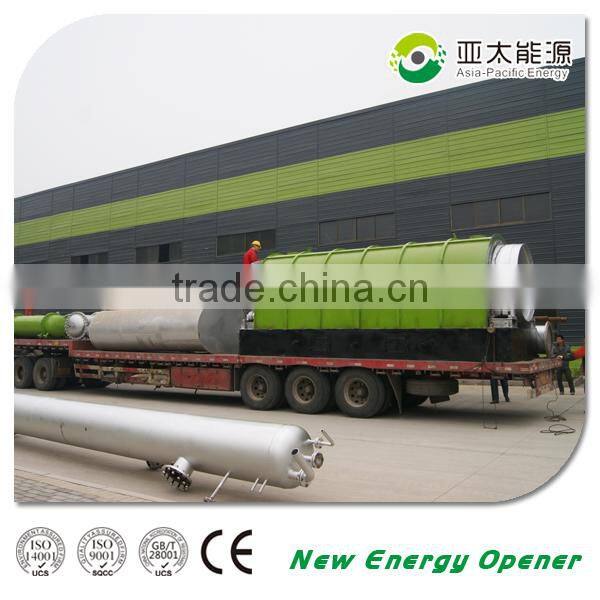 Advanced technology low maintence waste plastic tyre pyrolysis plant
