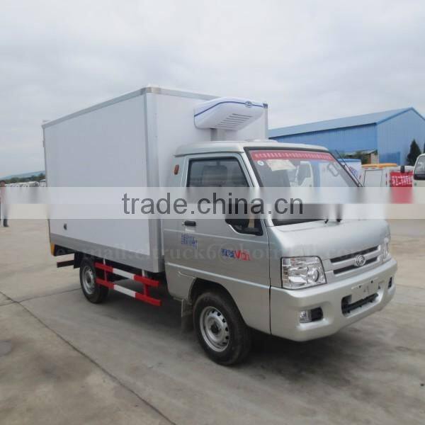 4*2 Gasoline FORLAND 1ton Mini Refrigerated Van Truck