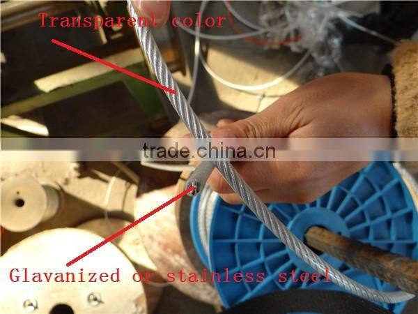 alibaba express 12mm pvc coated steel wire rope sling price hoist