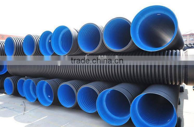SN4 SN8 SN10 SN12 hdpe double wall corrugated pipe