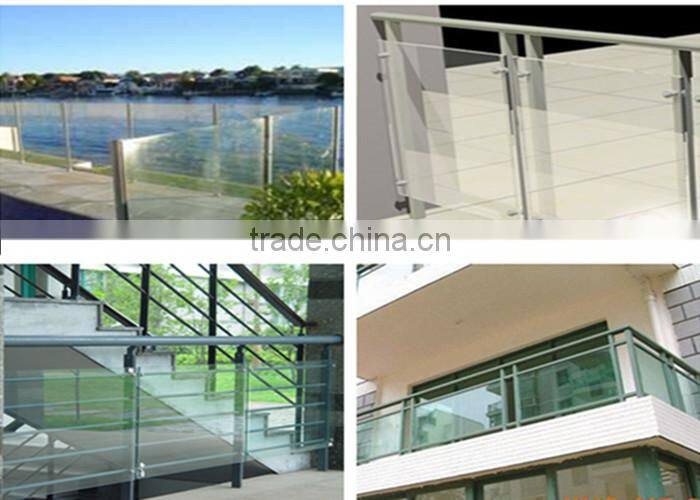 CE Certificated Building Use Clear Laminated Tempered Glass Panel Railing