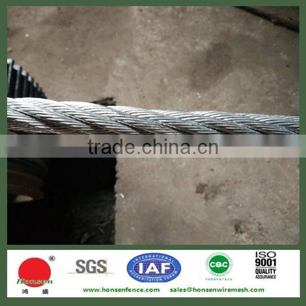 304 7*19 stainless steel wire rope factory price