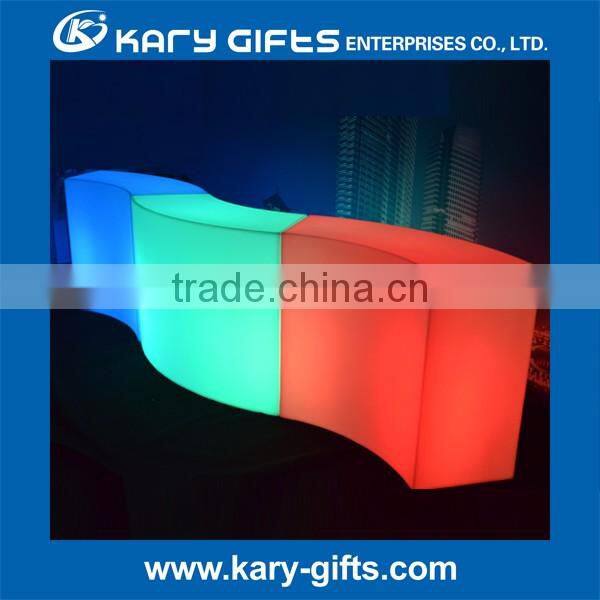 China made garden furniture hot sale led plastic cafe dining furniture