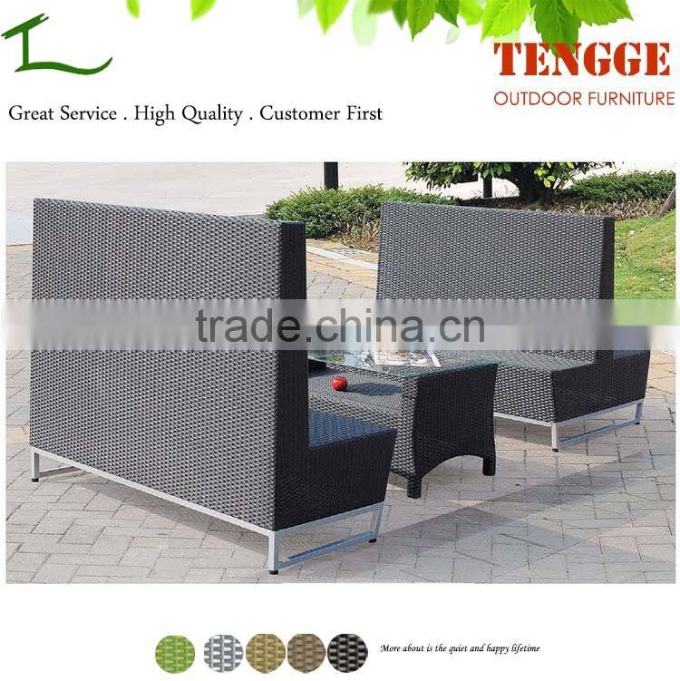 YH-8201 outdoor furniture rattan bar table and chairs
