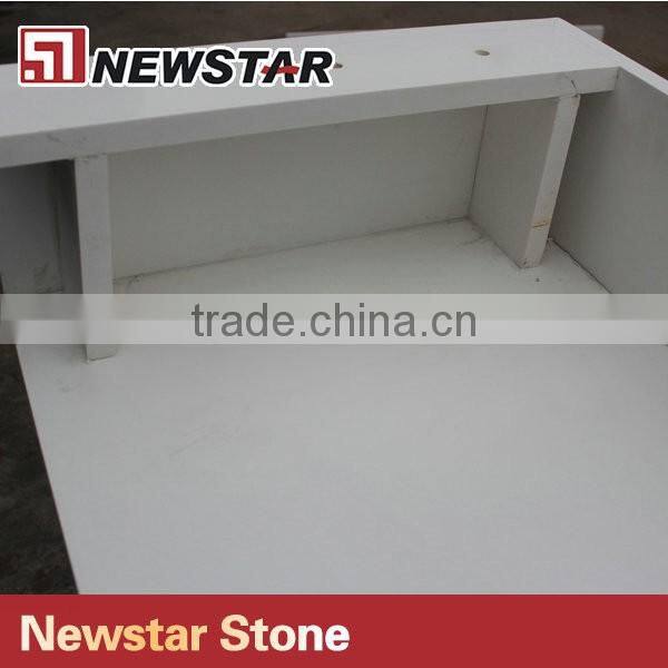 Newstar Artificial White Quartz bathroom Quartz Counter Tops