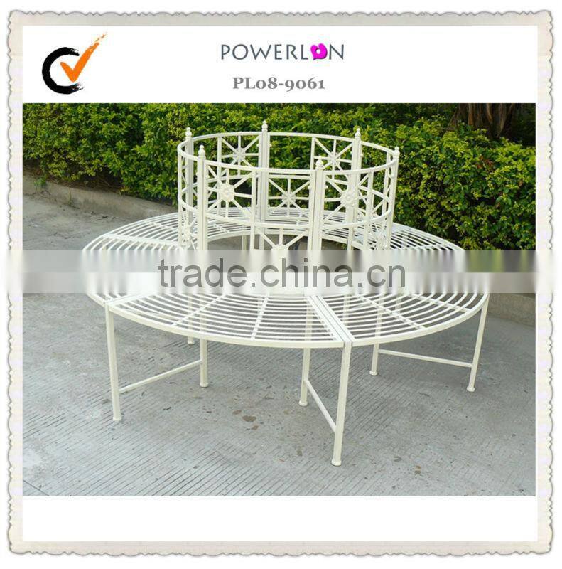 Vintage Garden Metal Round Tree Bench