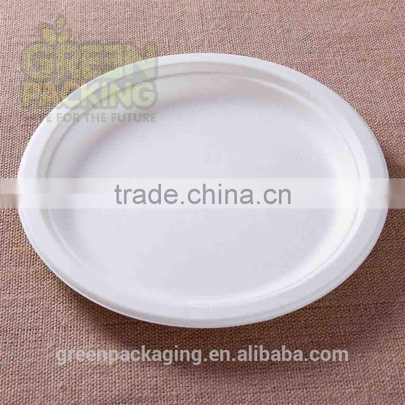 P013- 9 inch 1-compartment round plates-230mm