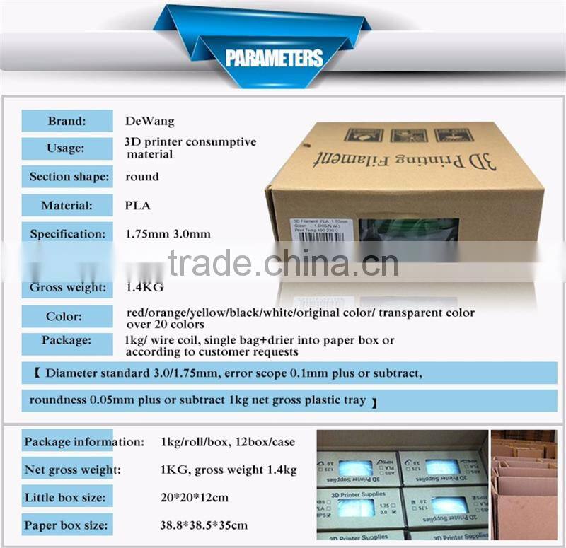 Customize 3d printing pen filament package 1.75mm 42 colors ABS filament tied Independently