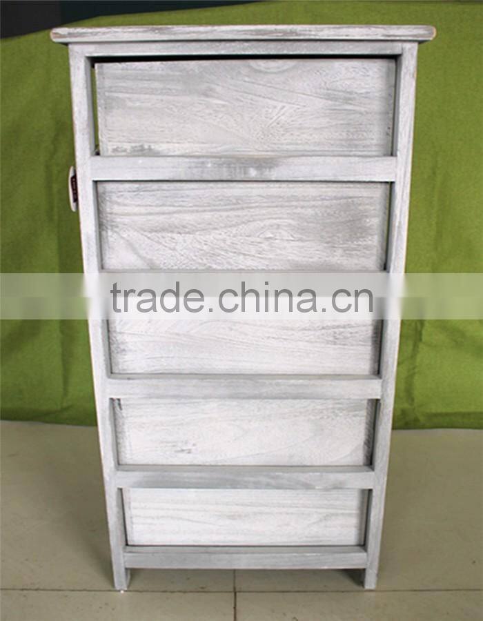 Unfinished reclaimed primitive wood carving furniture for 5 hole