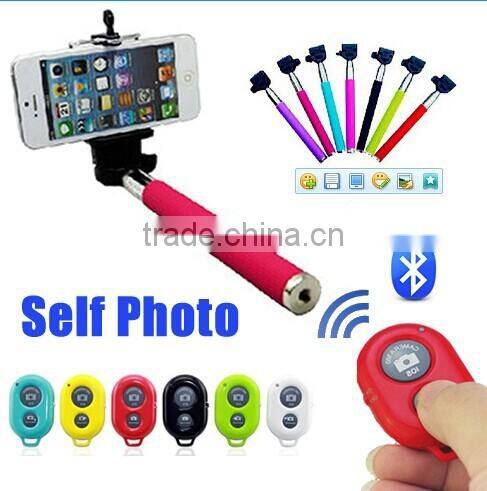 Bluetooth Extendable Selfie Monopod, wireless monopod for Iphone and Android smart phones