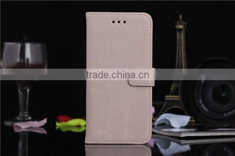 Leather phone case flip PU leather phone shell protective back cover for iphone 6