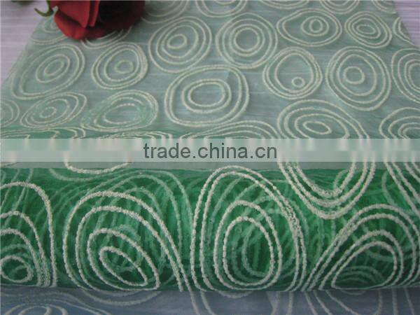 Cheap Organza Teal Table Cloth/Runner