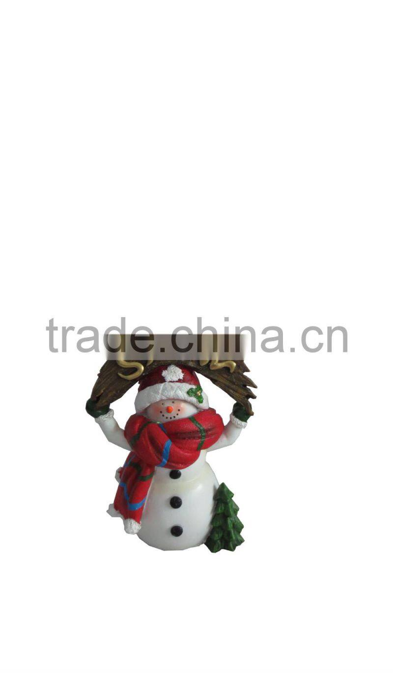 2014 new handmade resin christmas snowmen for sale