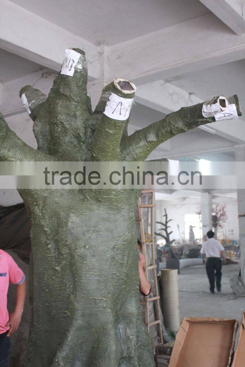 China wholesa decoration tree /outdoor UV proof vivid looking bionic barks ornament artificial ficus tree