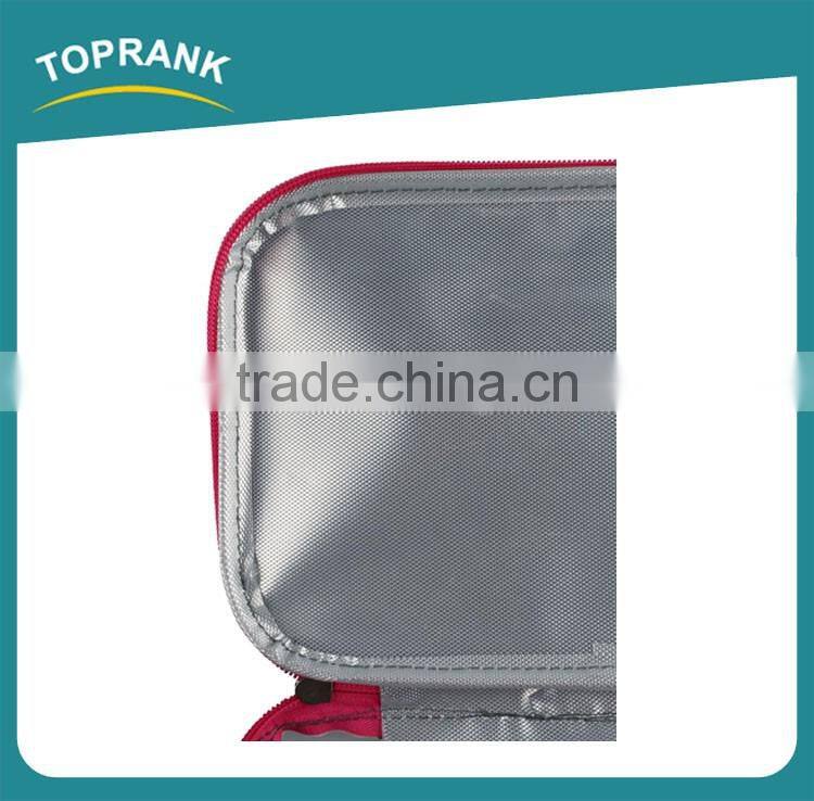 Toprank High Quality Outdoor Promotional Cheap Ball Shape 600D Insulated 6 Can Lunch Cooler Bag With Zipper