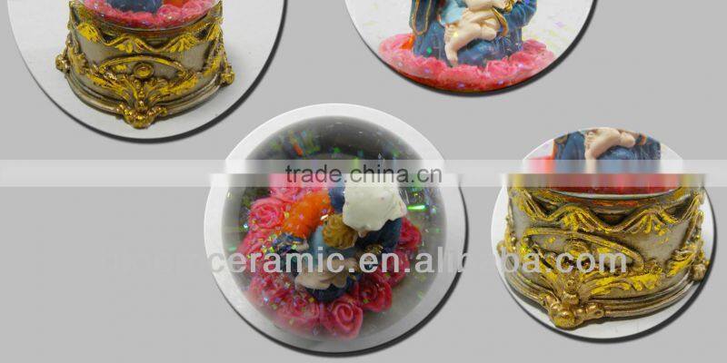 Hotsale resin religious ball crystal water ball