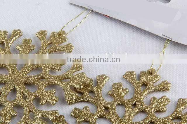 2PC Christmas decoration snowflake pendant
