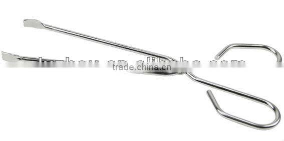 OASIS Food tong iron with powder coating plastic coating handle