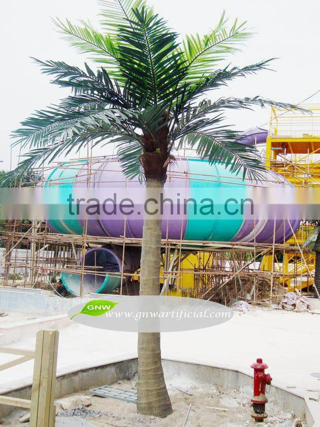 APM038 GNW China export artificial palm trees for beach umbrella decoration