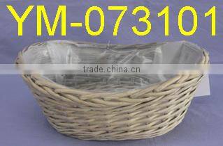 Cheap Wicker Garden Basket in Rectangular Shape