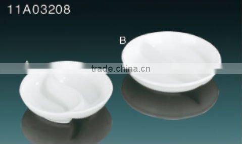 Tony snow white ceramic various size sauce dish
