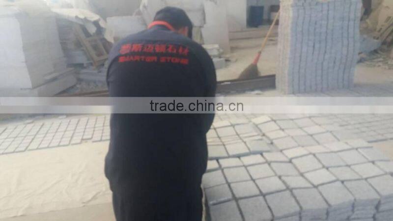China Grey Granite Mesh Paving Cheap Driveway Paving Stone Granite Paving Stone