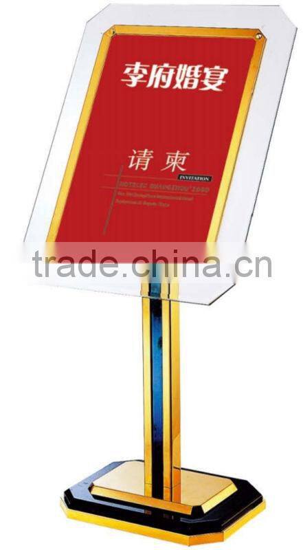 Glass display sign stands &brackets P-16