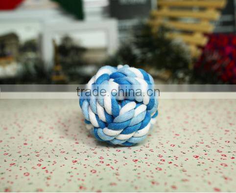 colored textile ball toys for dog pet