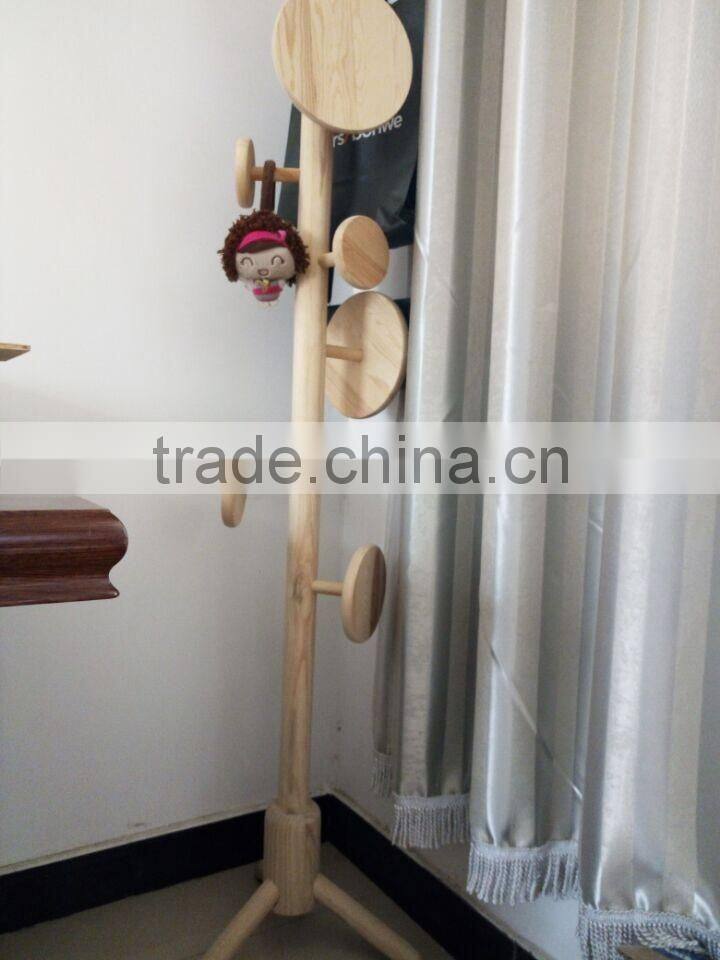 Wooden Clothes Drying Rack Stand Coat Rack Bag Rack Modern Design