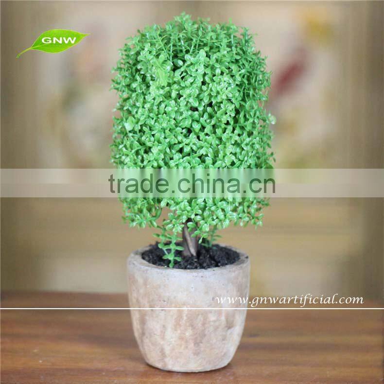 GNW GP024 Decorative Artificial Flower Centerpiece Plant Mini Plastic Bonsai Decking Tables