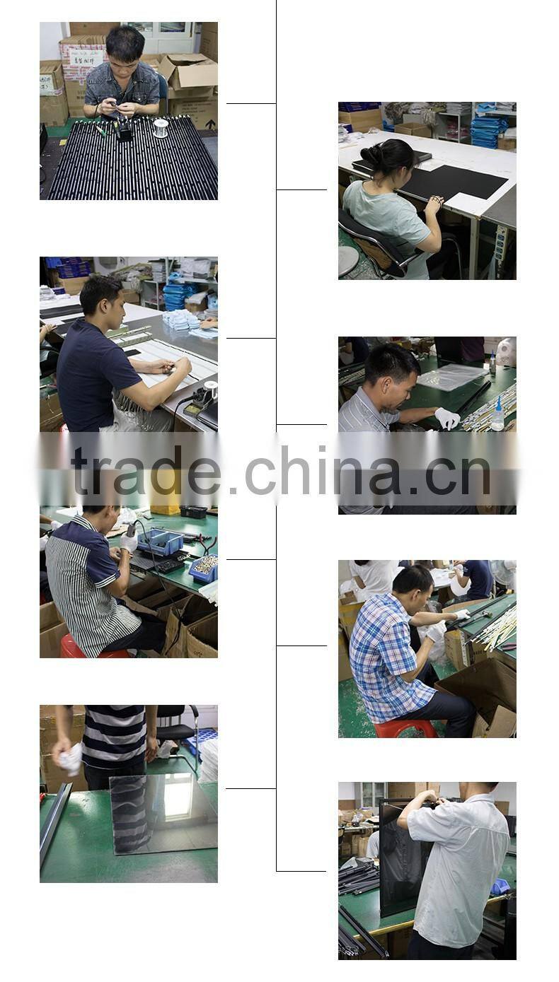 Semi-outdoor tempered glass panel LED writing board illuminated LED message board restaurant LED advertising board