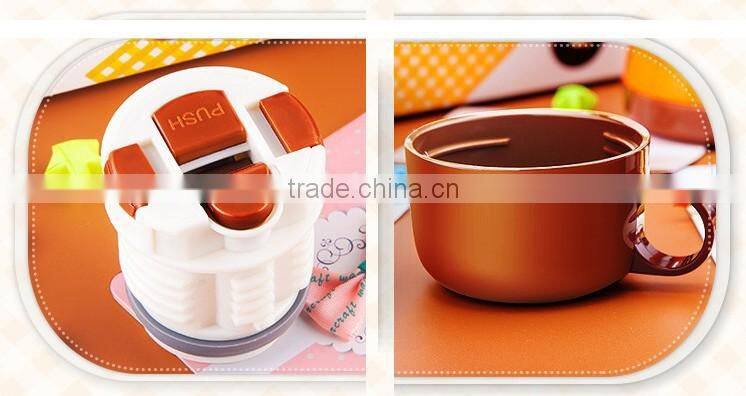 600ml 304 Stainless steel flask with straw kids water bottle